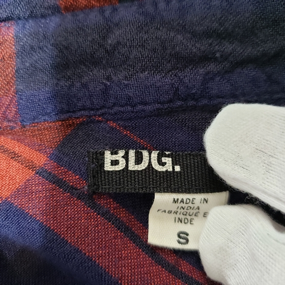 Urban Outffiters BDG Waterfall Plaid Shirt/Tunic - Picture 6 of 6